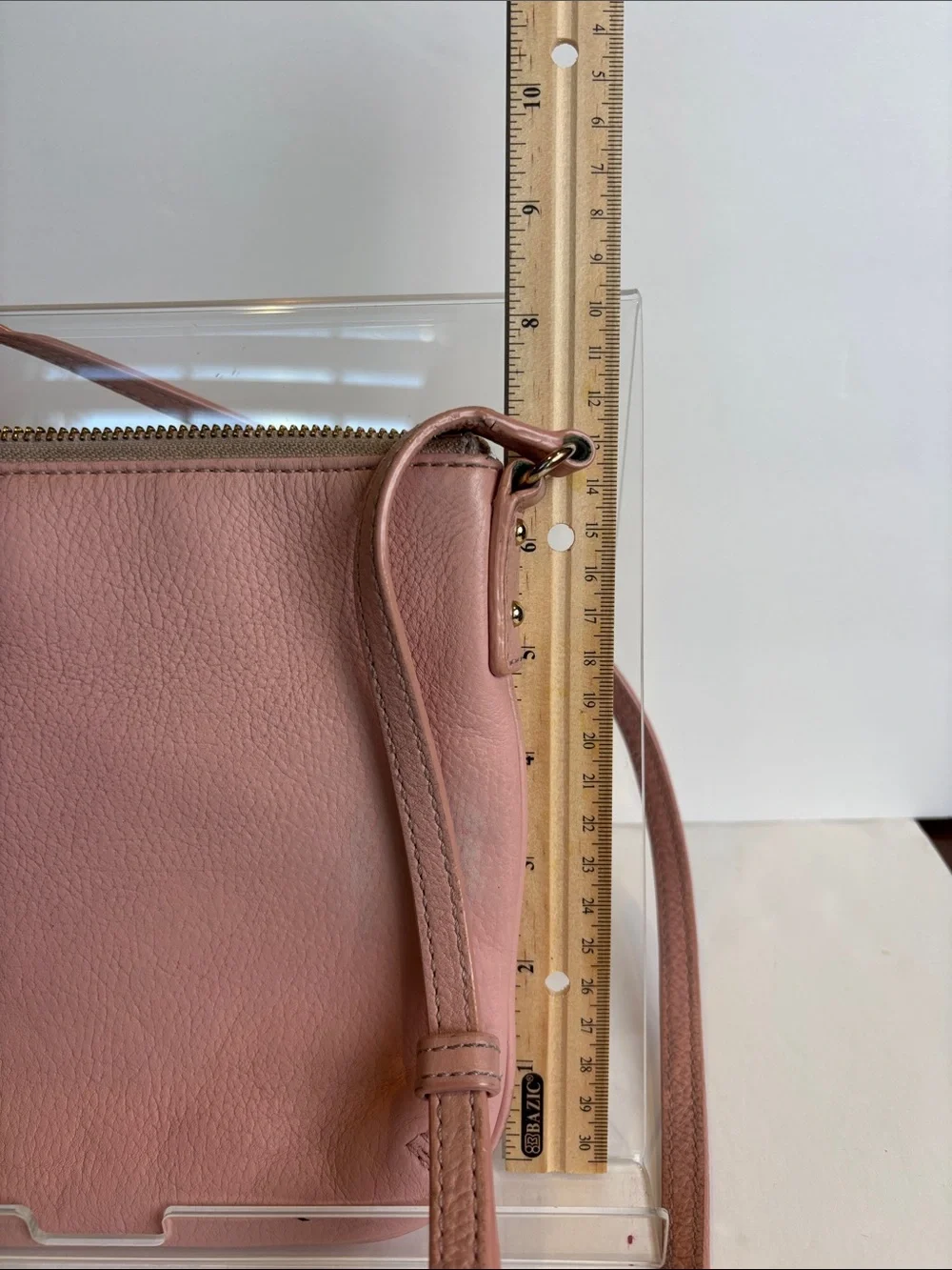 kate spade Pink Pebbled Leather Crossbody with Bow Detail